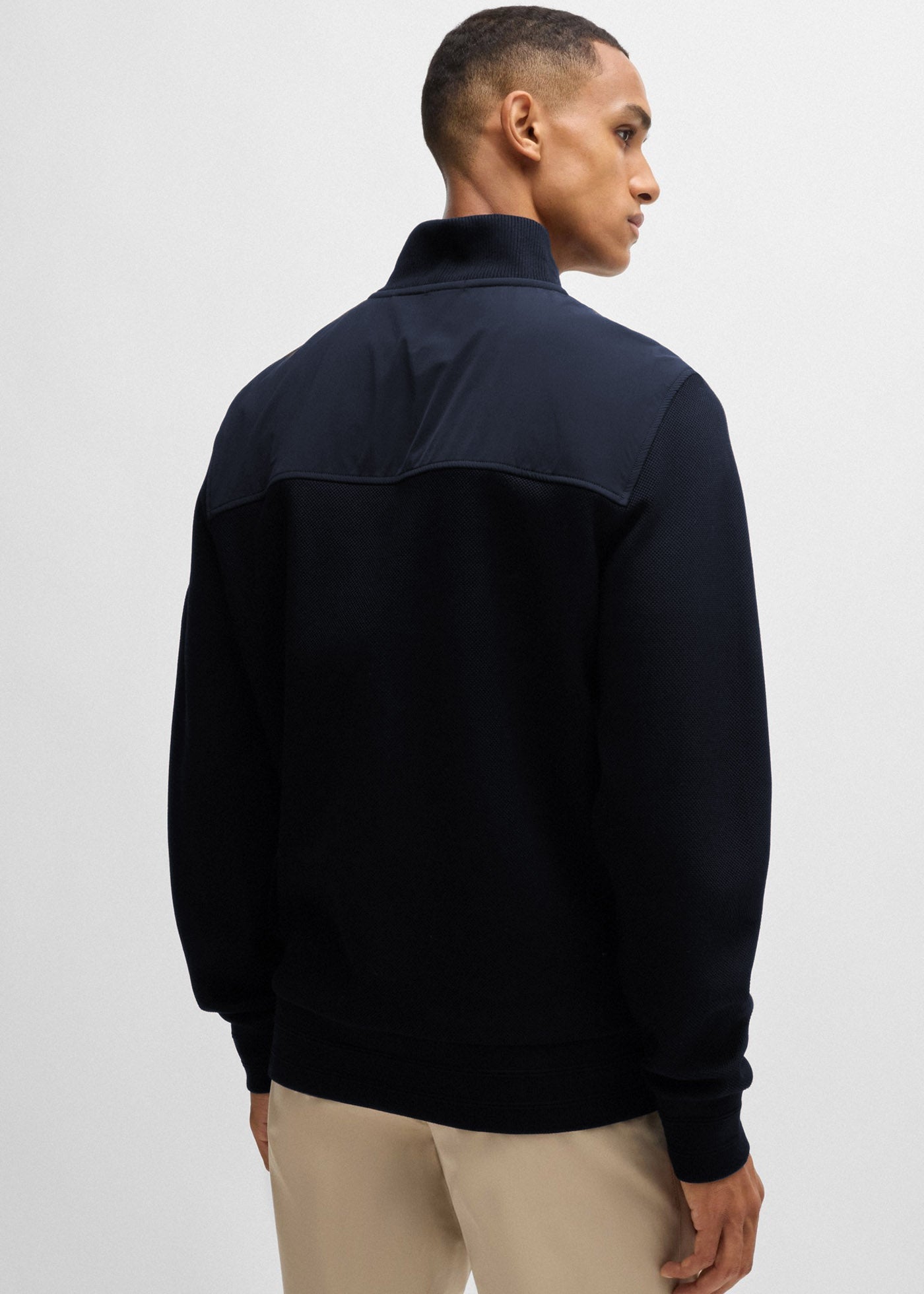 Pull camionneur BOSS marine pour homme | Georgespaul