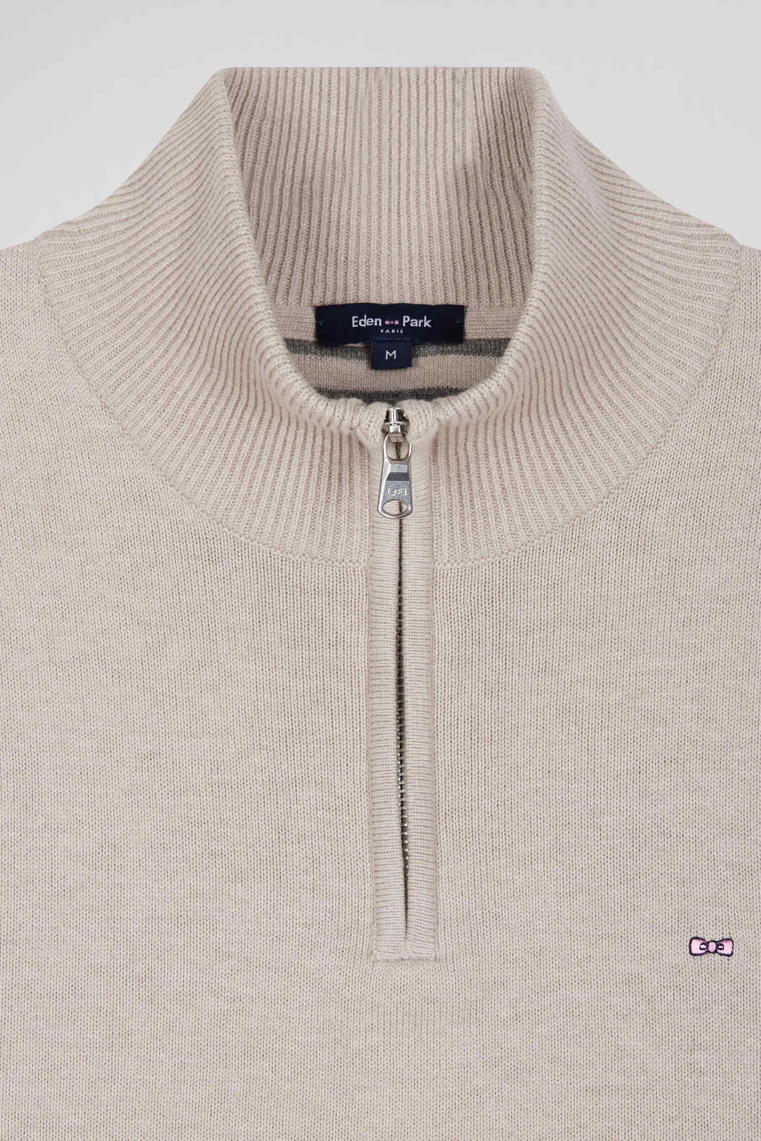 Pull camionneur Eden Park beige pour homme | Georgespaul