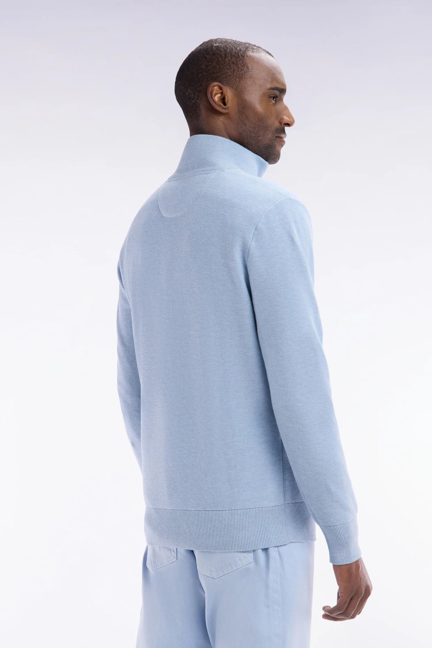 Pull camionneur Eden Park bleu pour homme | Georgespaul