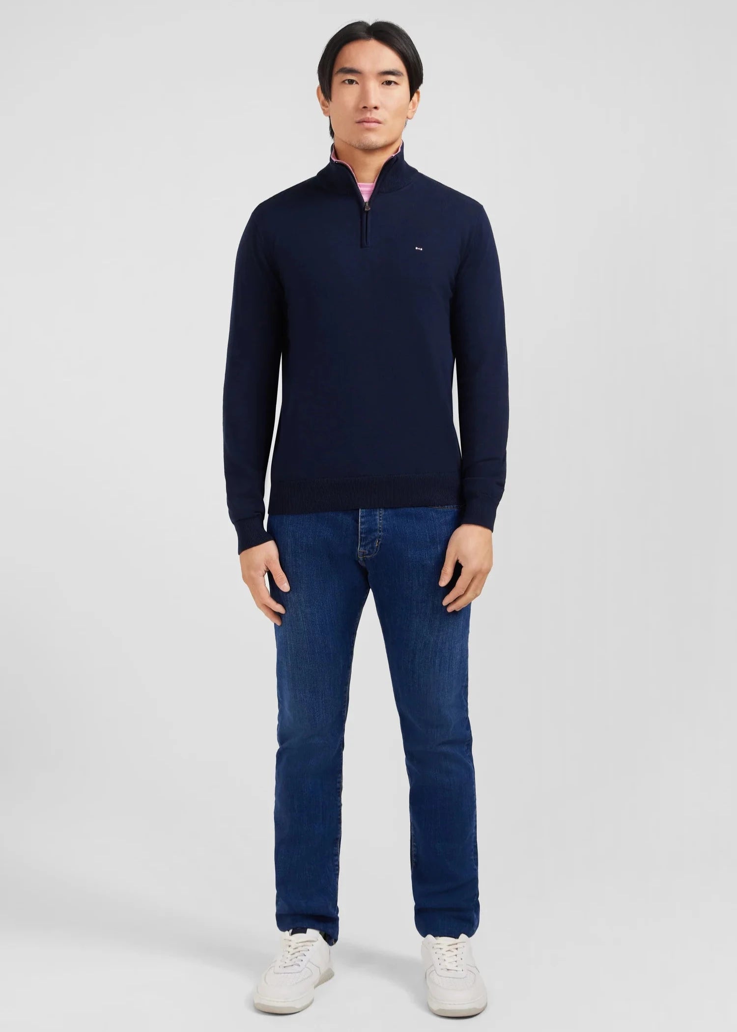 Pull camionneur Eden Park marine pour homme | Georgespaul