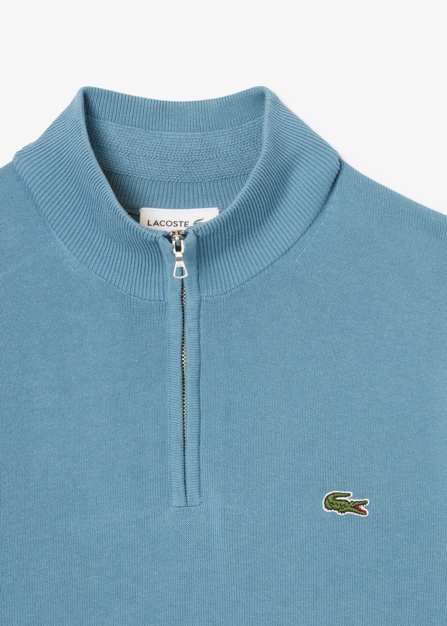 Pull camionneur Lacoste bleu pour homme | Georgespaul 