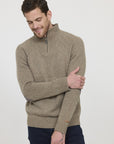 Pull camionneur Lee Cooper beige en laine pour homme | Georgespaul