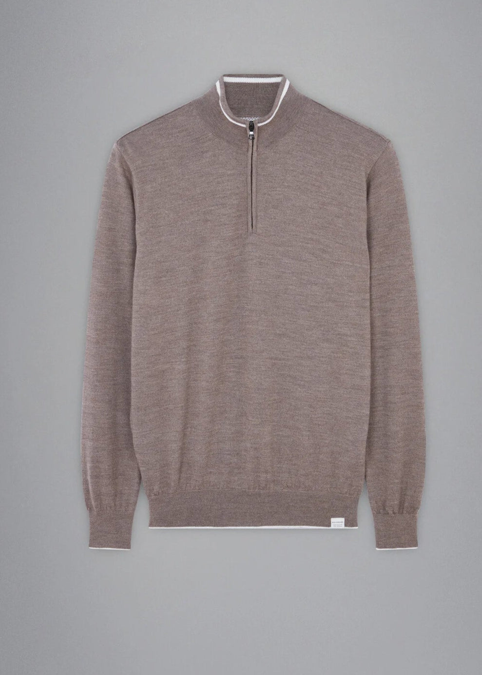 Pull camionneur Paul & Shark beige en laine pour homme | Georgespaul