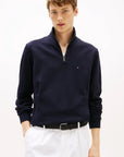 Pull camionneur Tommy Hilfiger marine pour homme | Georgespaul