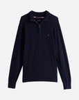 Pull camionneur Tommy Hilfiger marine pour homme | Georgespaul