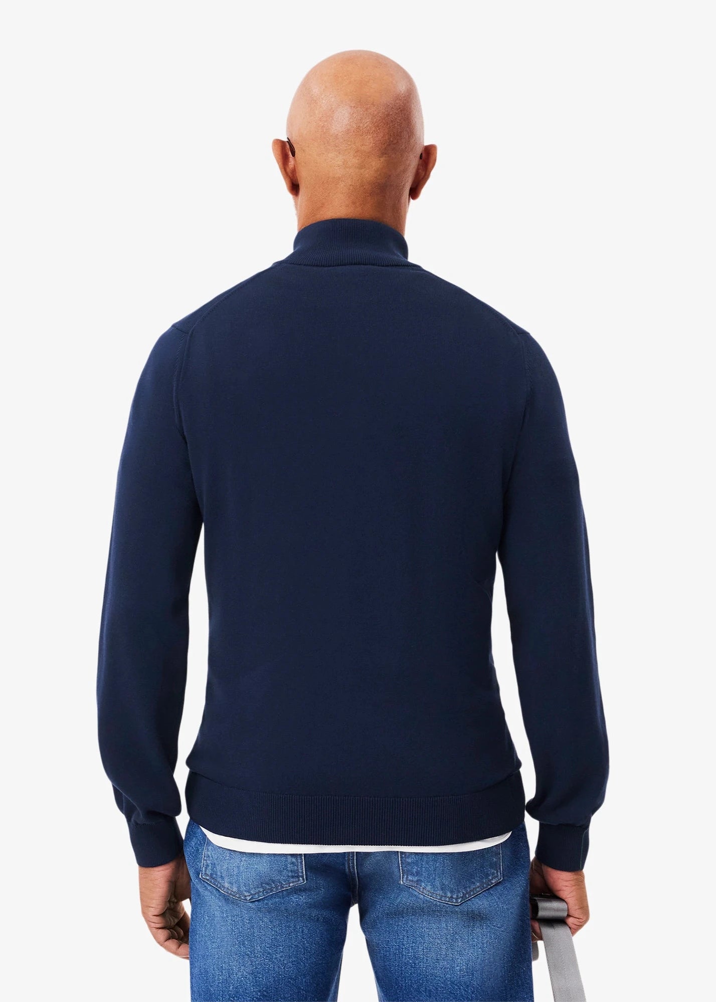 Pull camionneur homme Lacoste marine en coton bio | Georgespaul