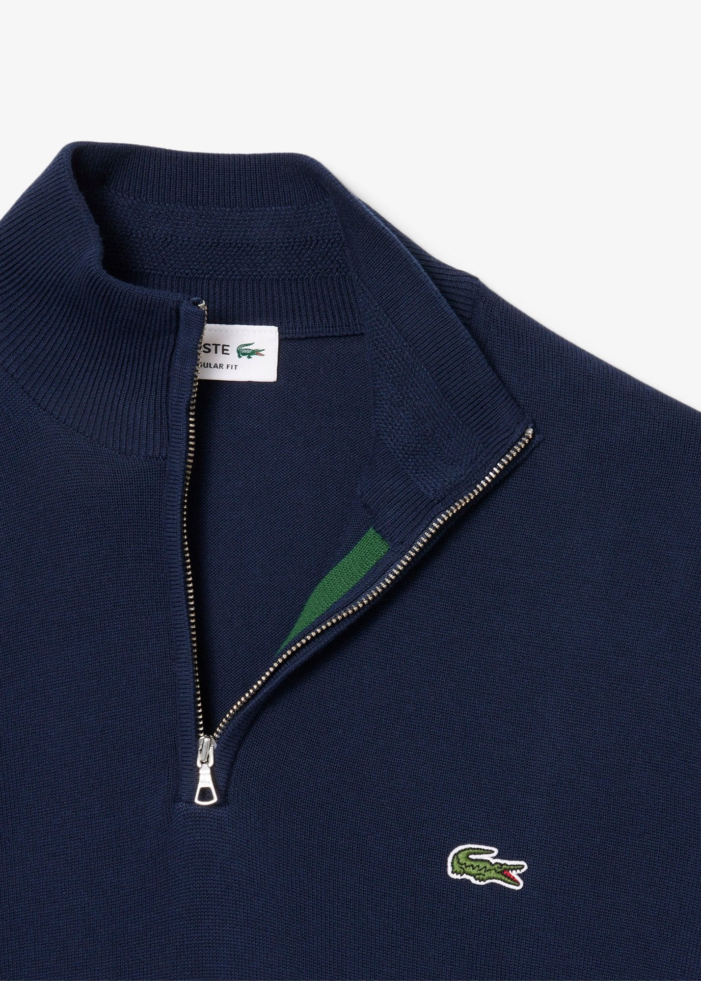 Pull camionneur homme Lacoste marine en coton bio | Georgespaul