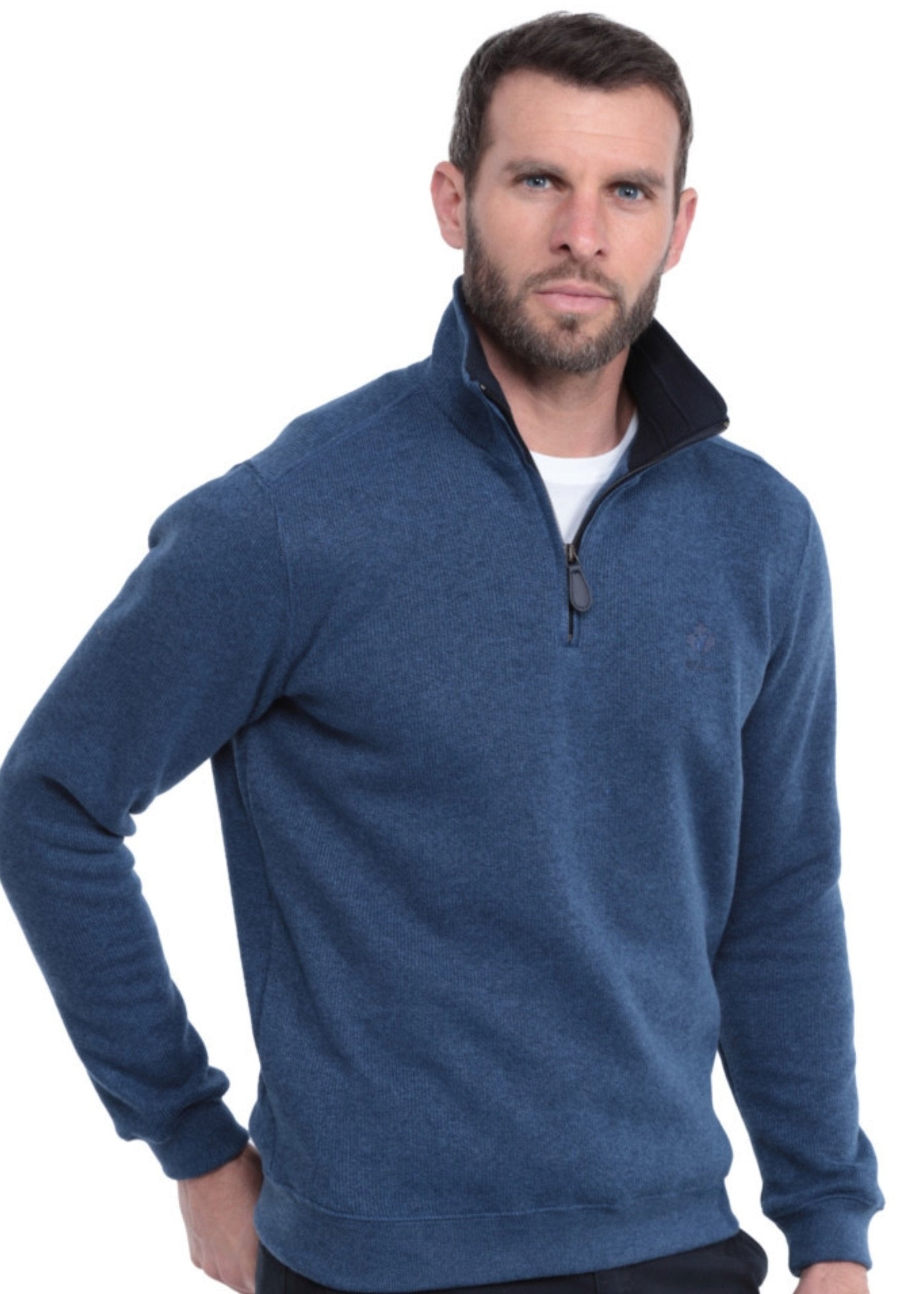 Pull camionneur pour homme Ethnic Blue bleu | Georgespaul