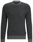 Pull col rond BOSS gris