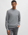 Pull col rond BOSS gris pour homme | Georgespaul