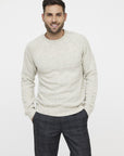 Pull col rond Lee Cooper beige | Georgespaul