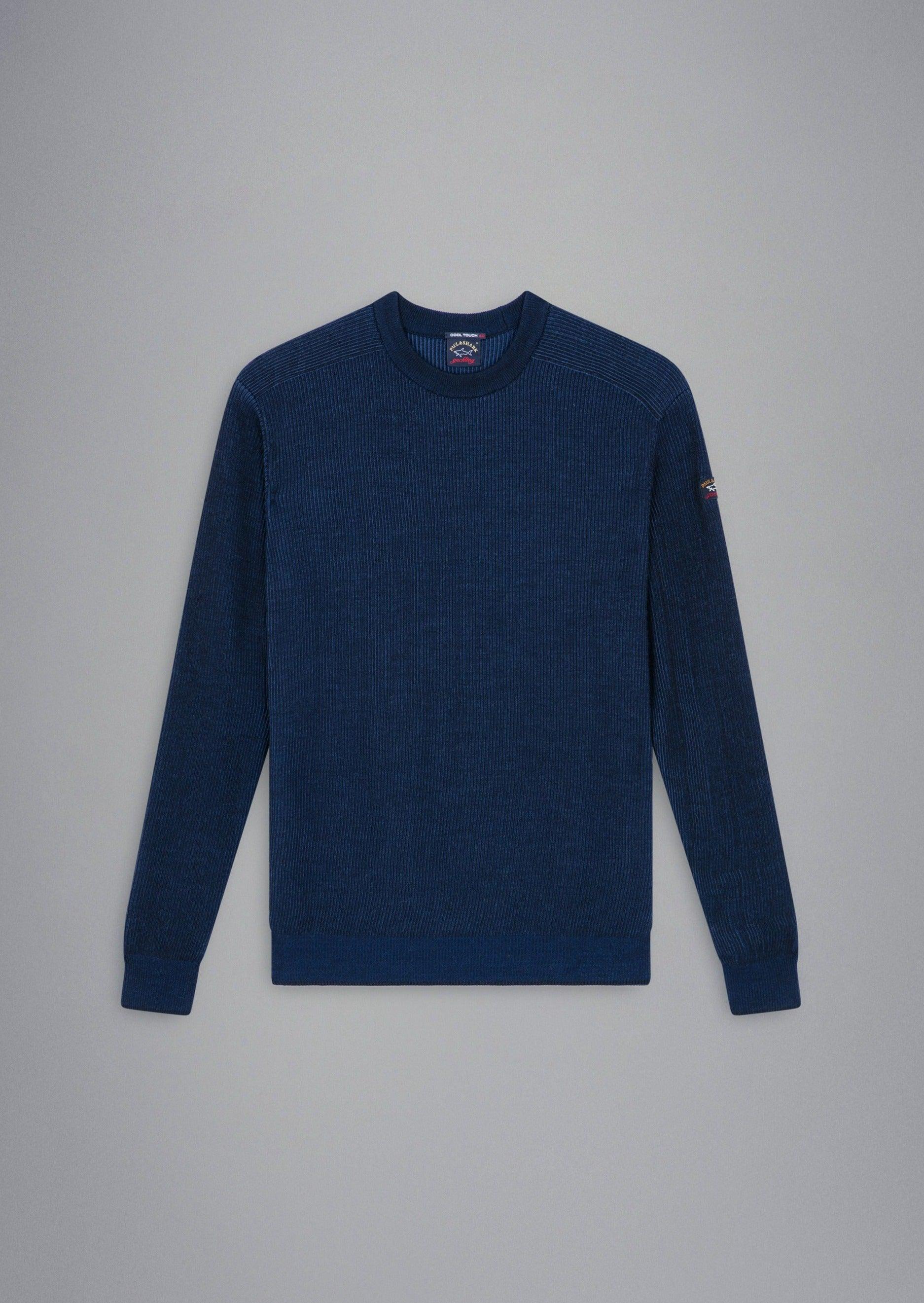 Pull Paul & Shark marine en laine - Georgespaul