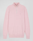 Pull demi-zip Eden Park rose pour homme | Georgespaul