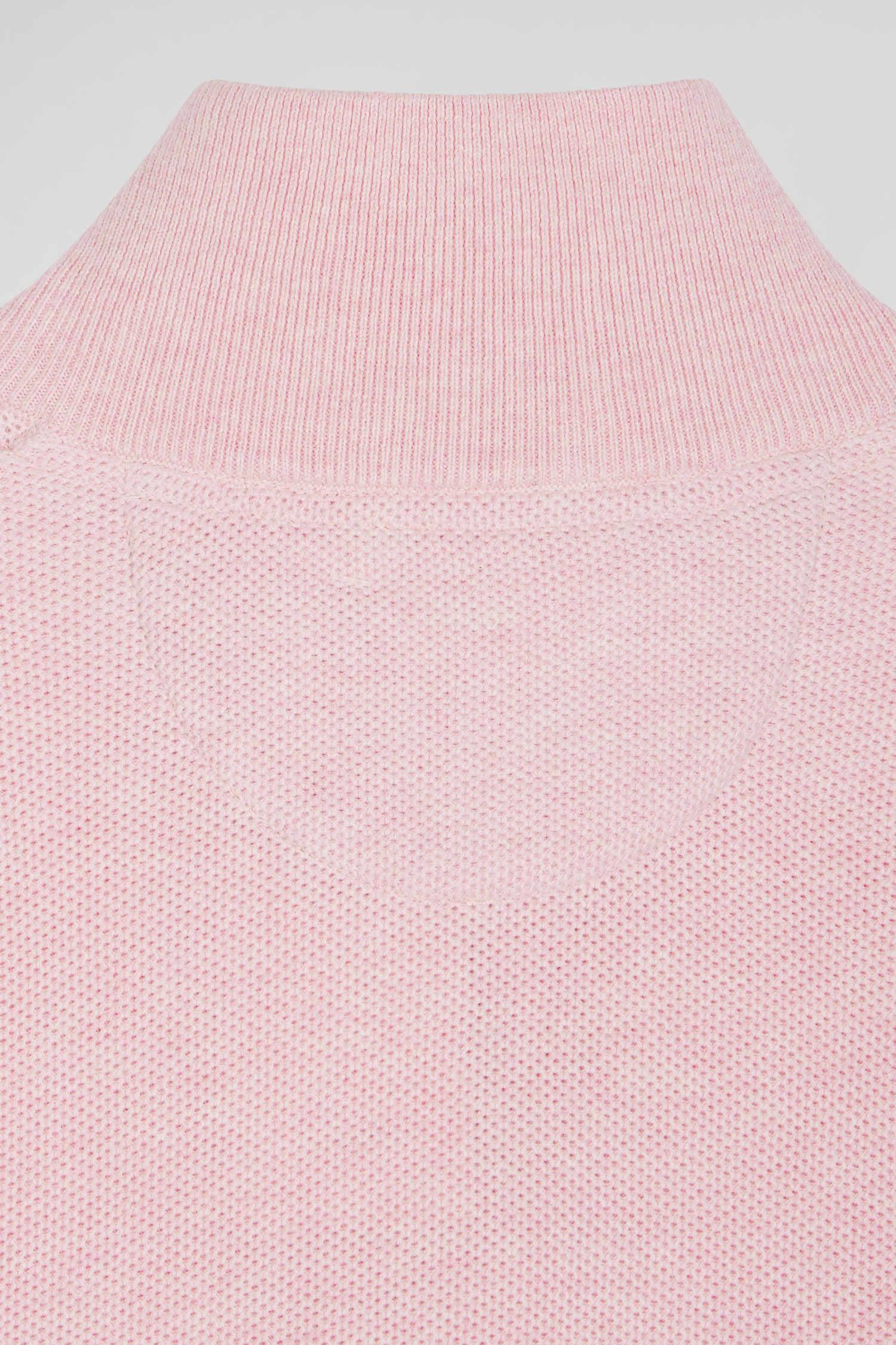 Pull demi-zip Eden Park rose pour homme | Georgespaul