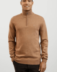 Pull demi zip Eden Park beige en laine - Georgespaul