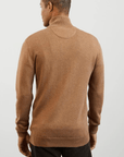 Pull demi zip Eden Park beige en laine - Georgespaul