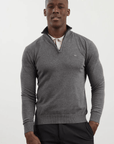 Pull demi-zip Eden Park gris - Georgespaul