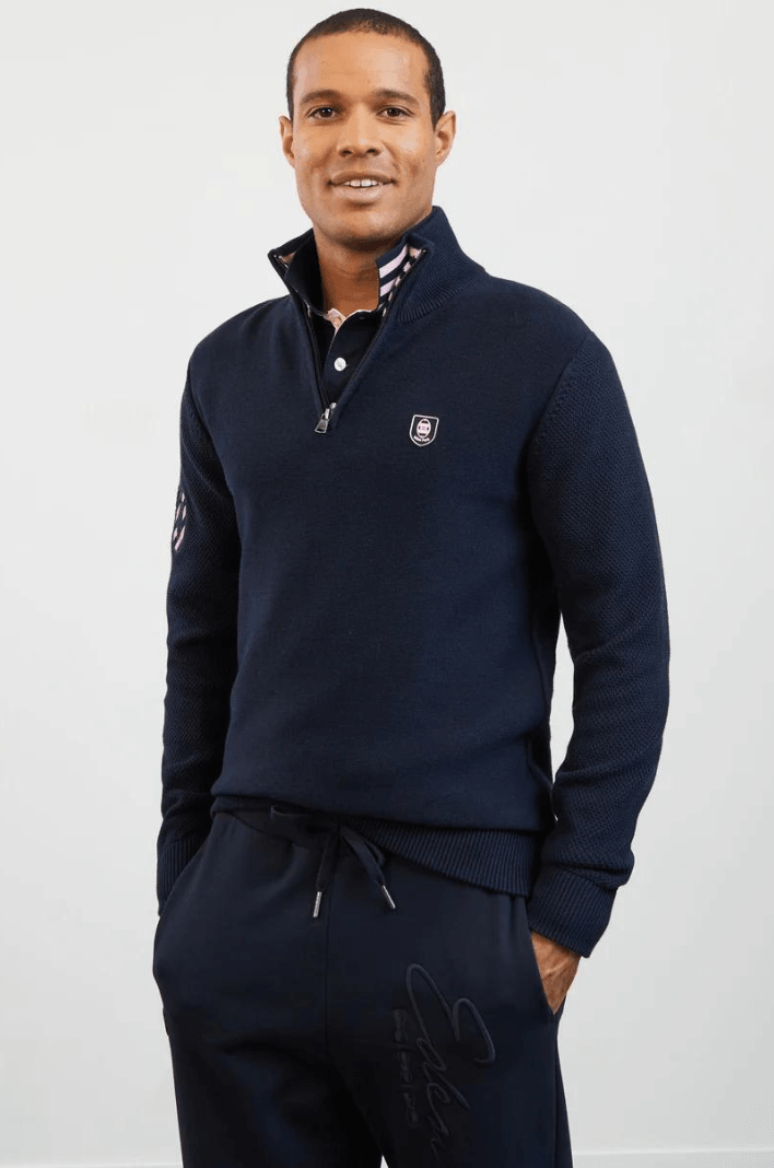 Pull demi zip Eden Park marine - Georgespaul