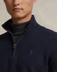 Pull demi zip homme Ralph Lauren marine | Georgespaul