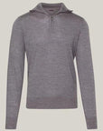 Pull demi zip Tommy Hilfiger gris en laine - Georgespaul