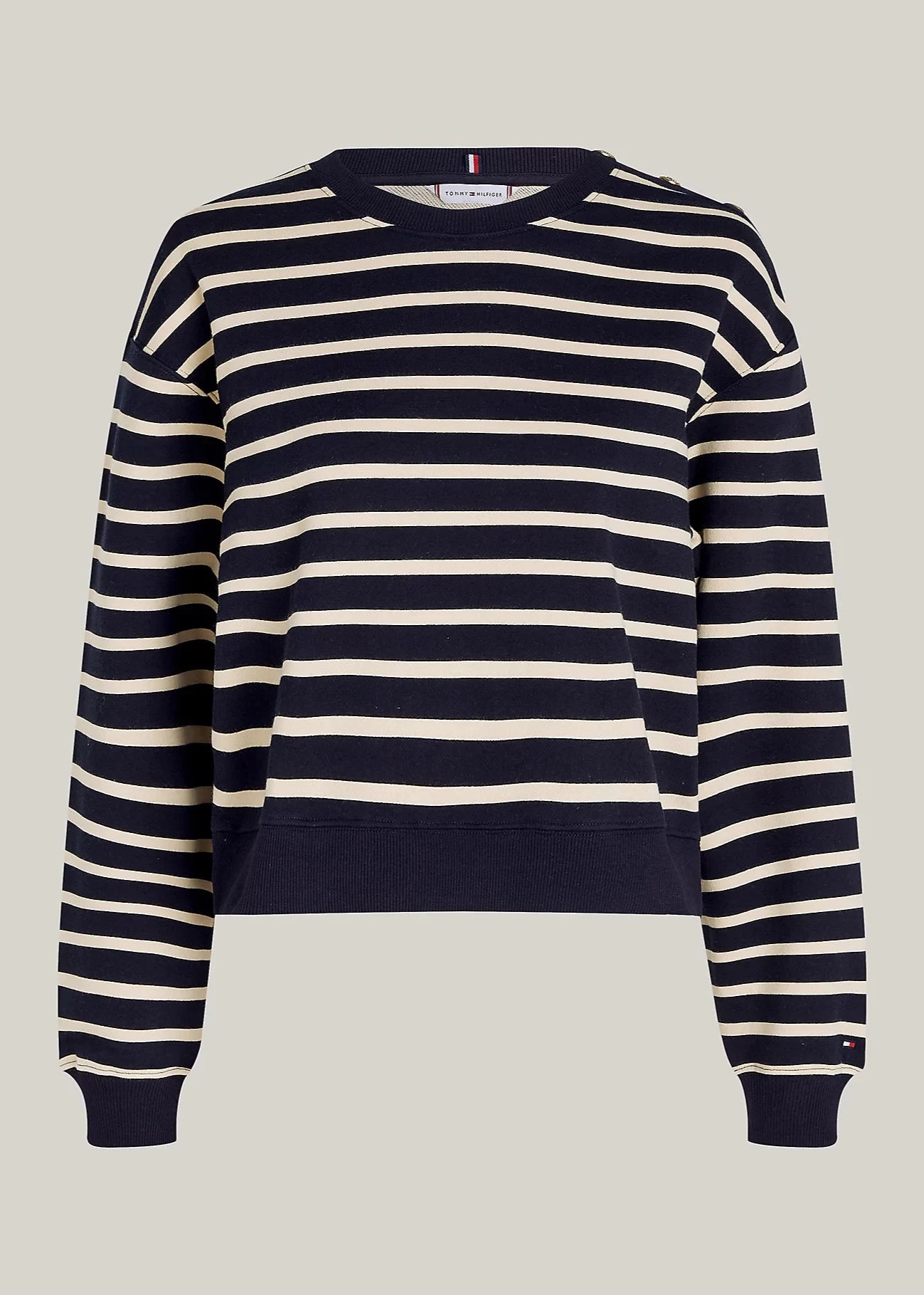 Pull marinière Tommy Hilfiger marine pour femme | Georgespaul