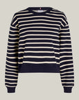 Pull marinière Tommy Hilfiger marine pour femme | Georgespaul