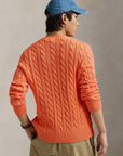 Pull torsadé Ralph Lauren orange | Georgespaul    