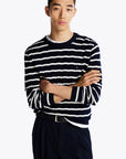 Pull torsadé marinière Tommy Hilfiger marine | Georgespaul 