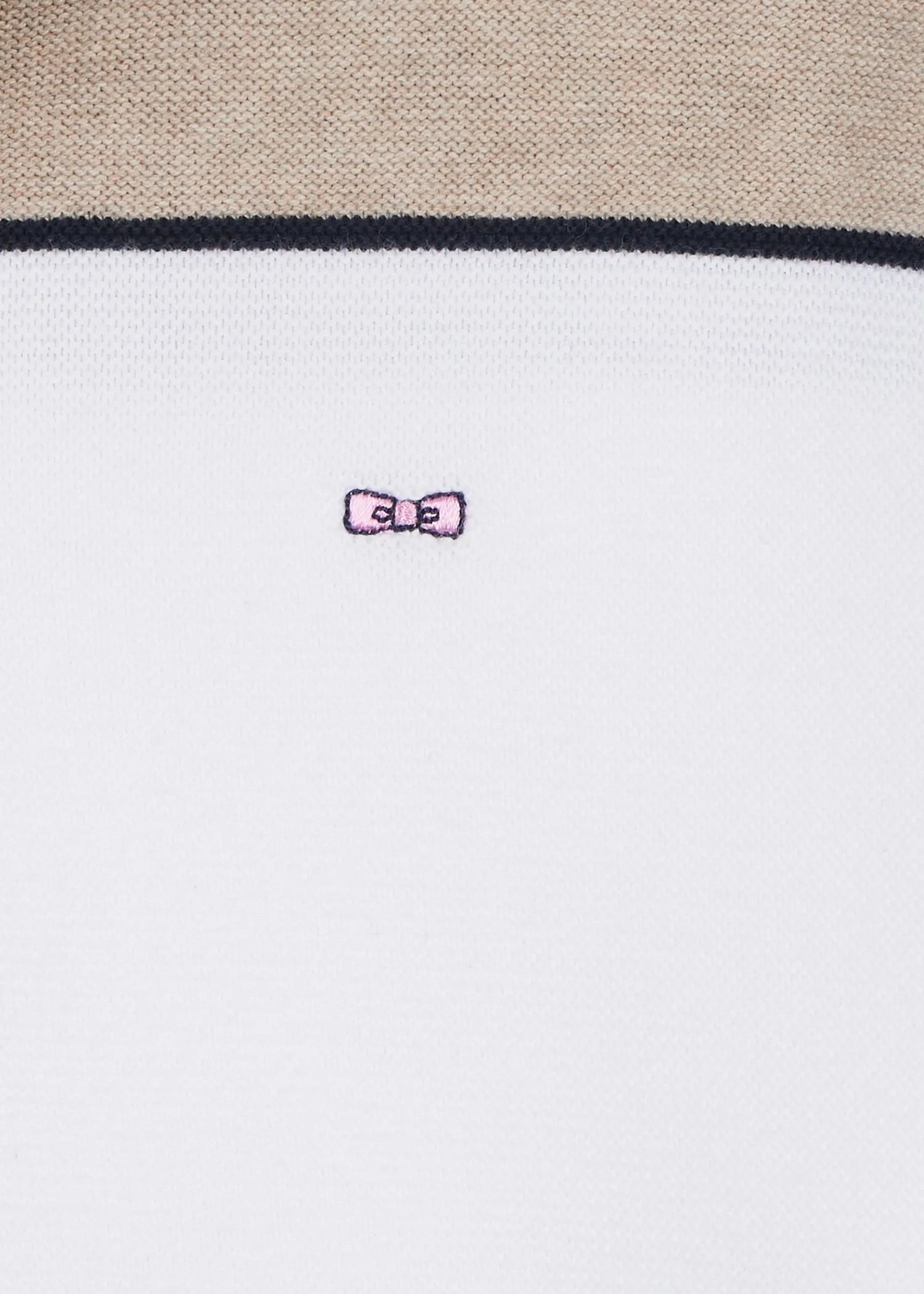 Pull col polo Eden Park beige pour homme | Georgespaul