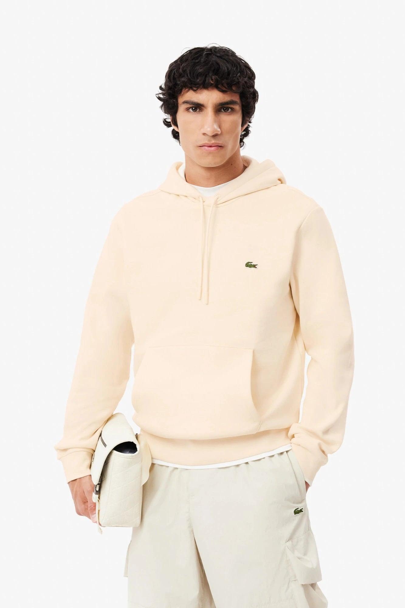 Sweat à capuche Lacoste beige - Georgespaul