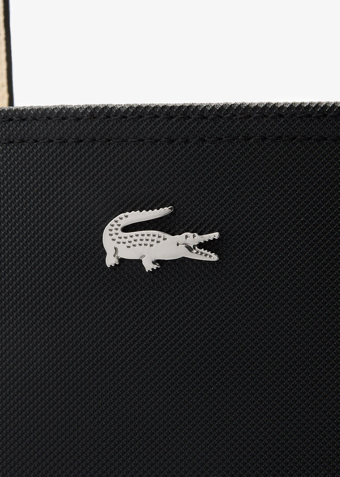 Sac cabas réversible Lacoste noir femme | Georgespaul 