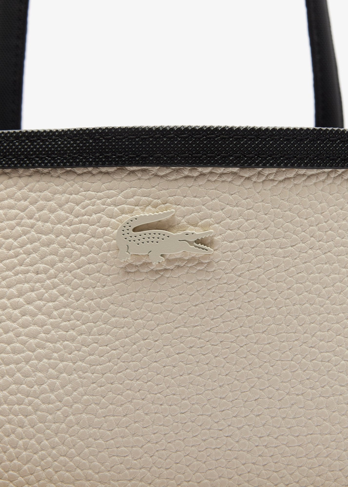 Sac cabas réversible Lacoste noir femme | Georgespaul 