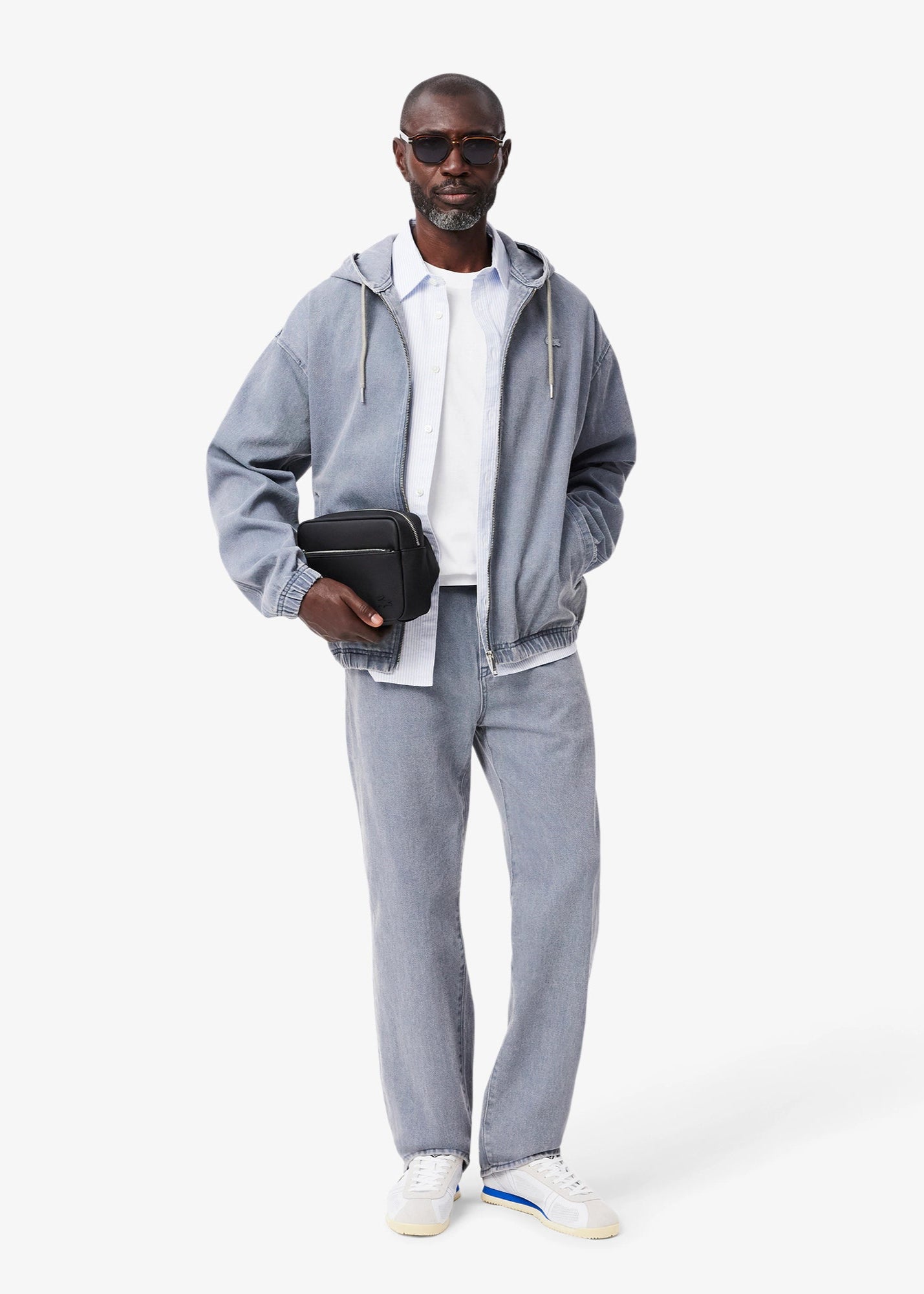 Sacoche homme Lacoste noire | Georgespaul