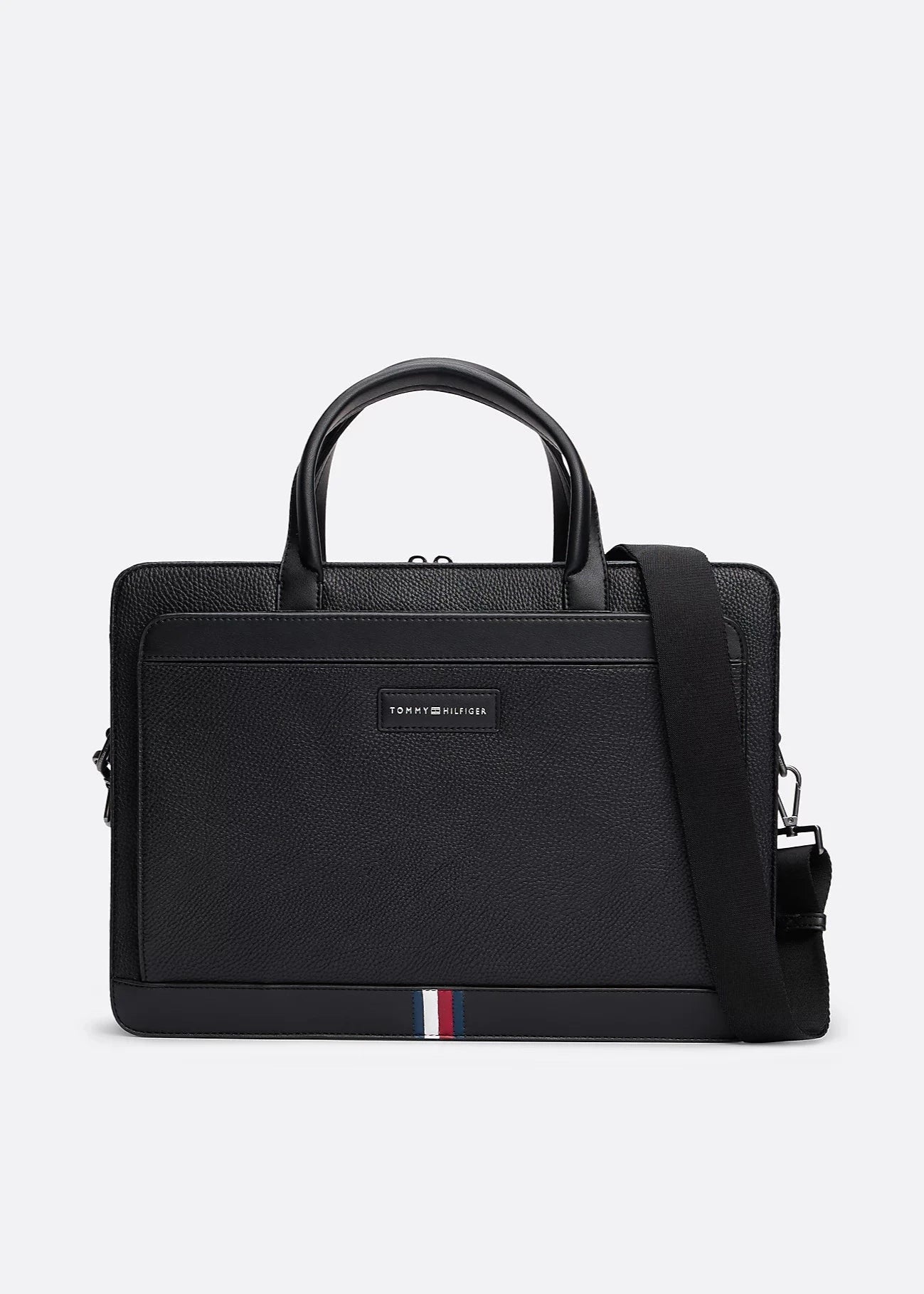 Sacoche d'ordinateur Tommy Hilfiger noire | Georgespaul 