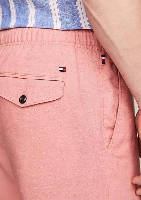 Short Tommy Hilfiger rose en lin - Georgespaul