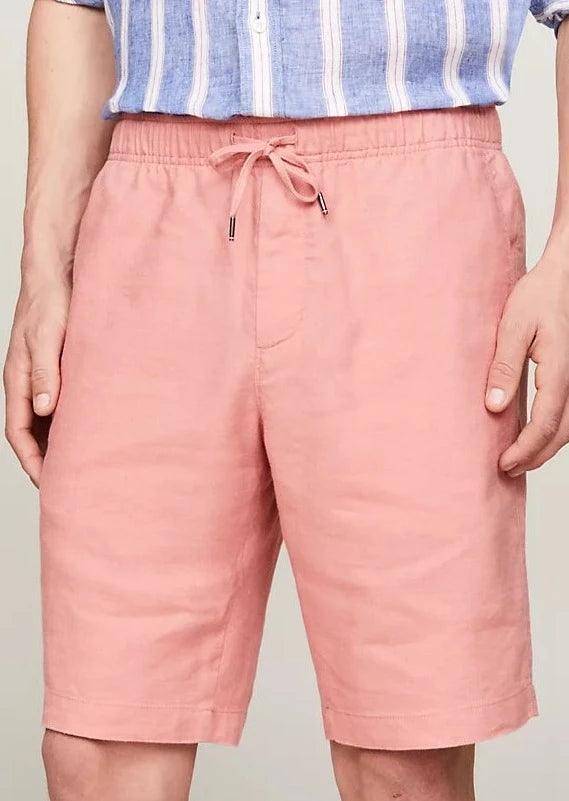 Short Tommy Hilfiger rose en lin - Georgespaul