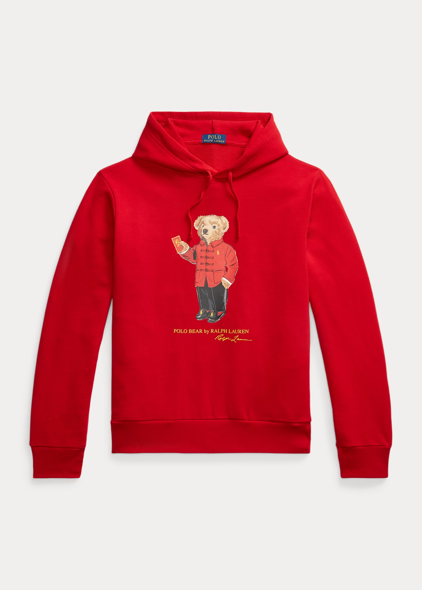 Sweat à capuche Polo Bear Ralph Lauren rouge pour homme | Georgespaul