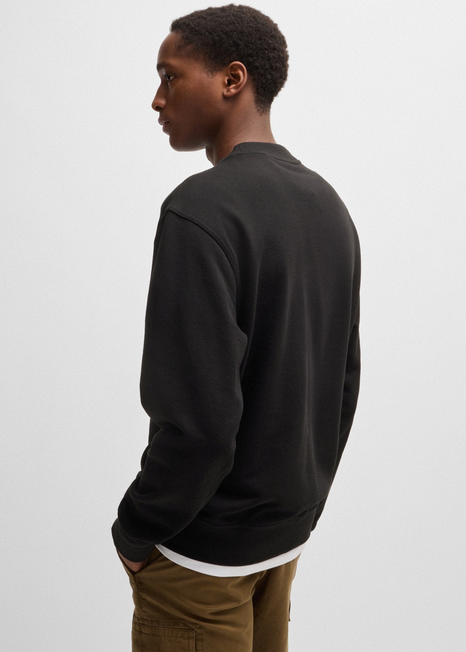 Sweat BOSS noir homme | Georgespaul                