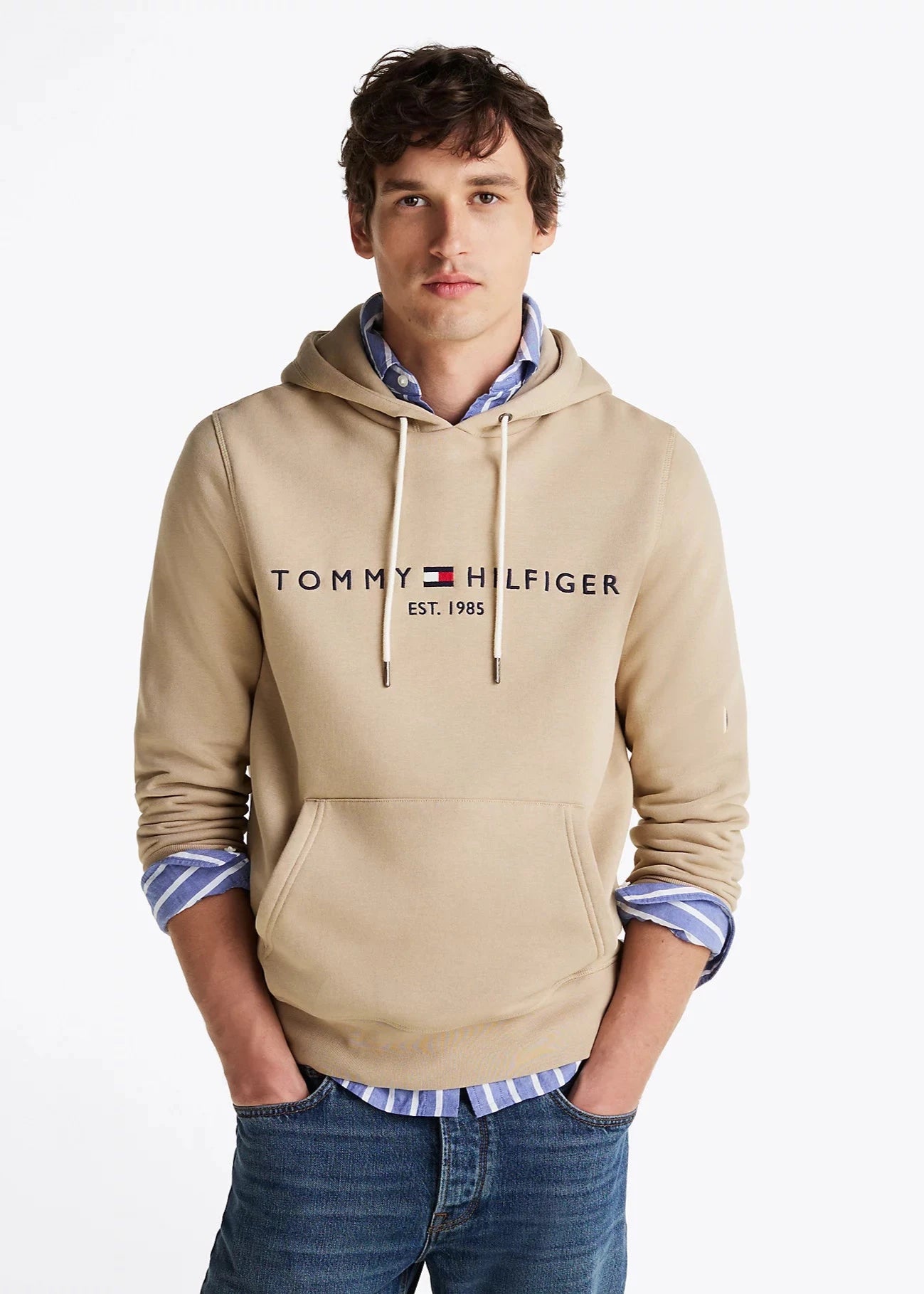 Sweat Tommy Hilfiger beige | Georgespaul           