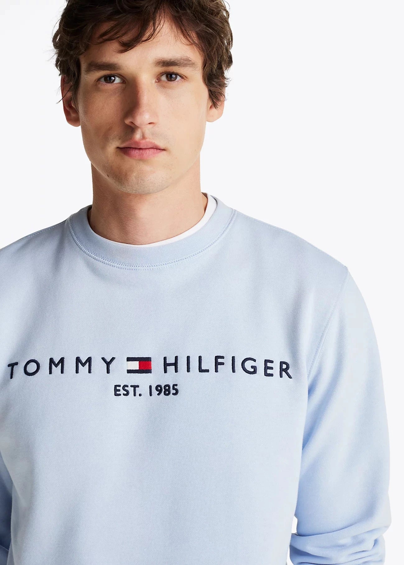 Sweat Tommy Hilfiger bleu homme | Georgespaul      