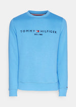 Charger l&#39;image dans la galerie, Sweat Tommy Hilfiger bleu en coton bio | Georgespaul
