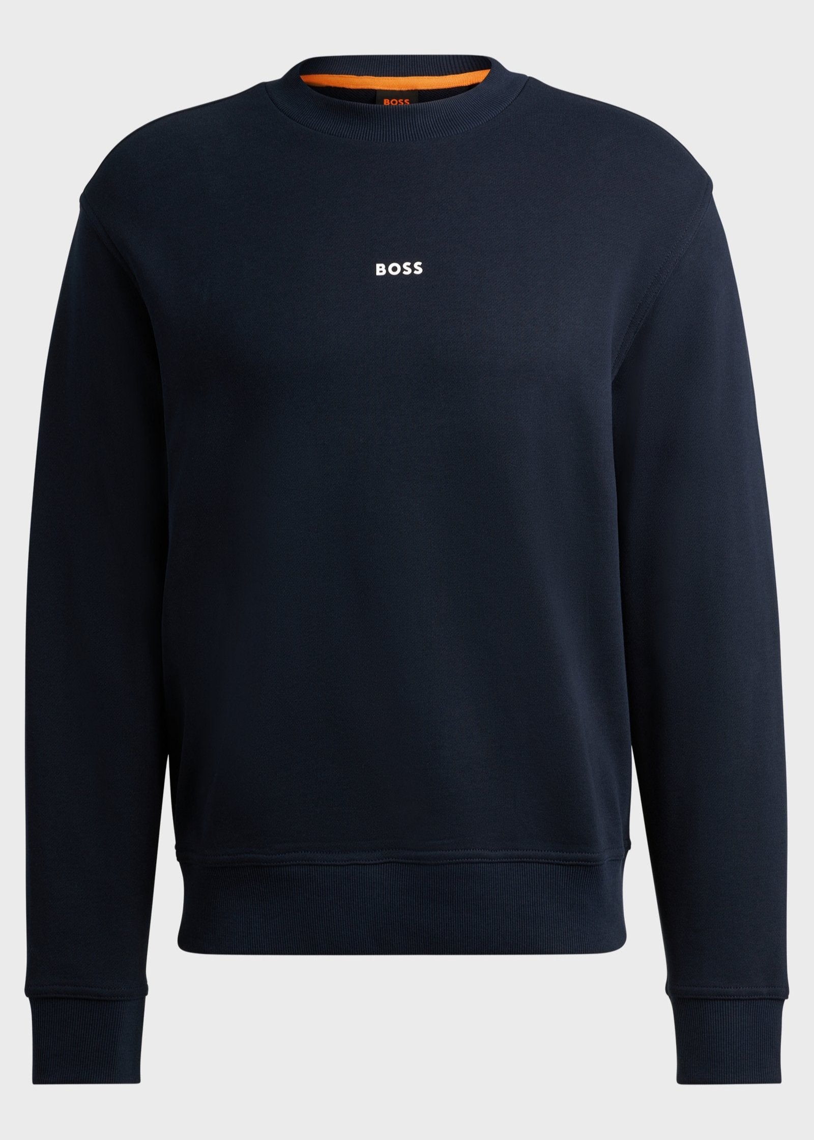 Sweat BOSS marine col rond pour homme | Georgespaul