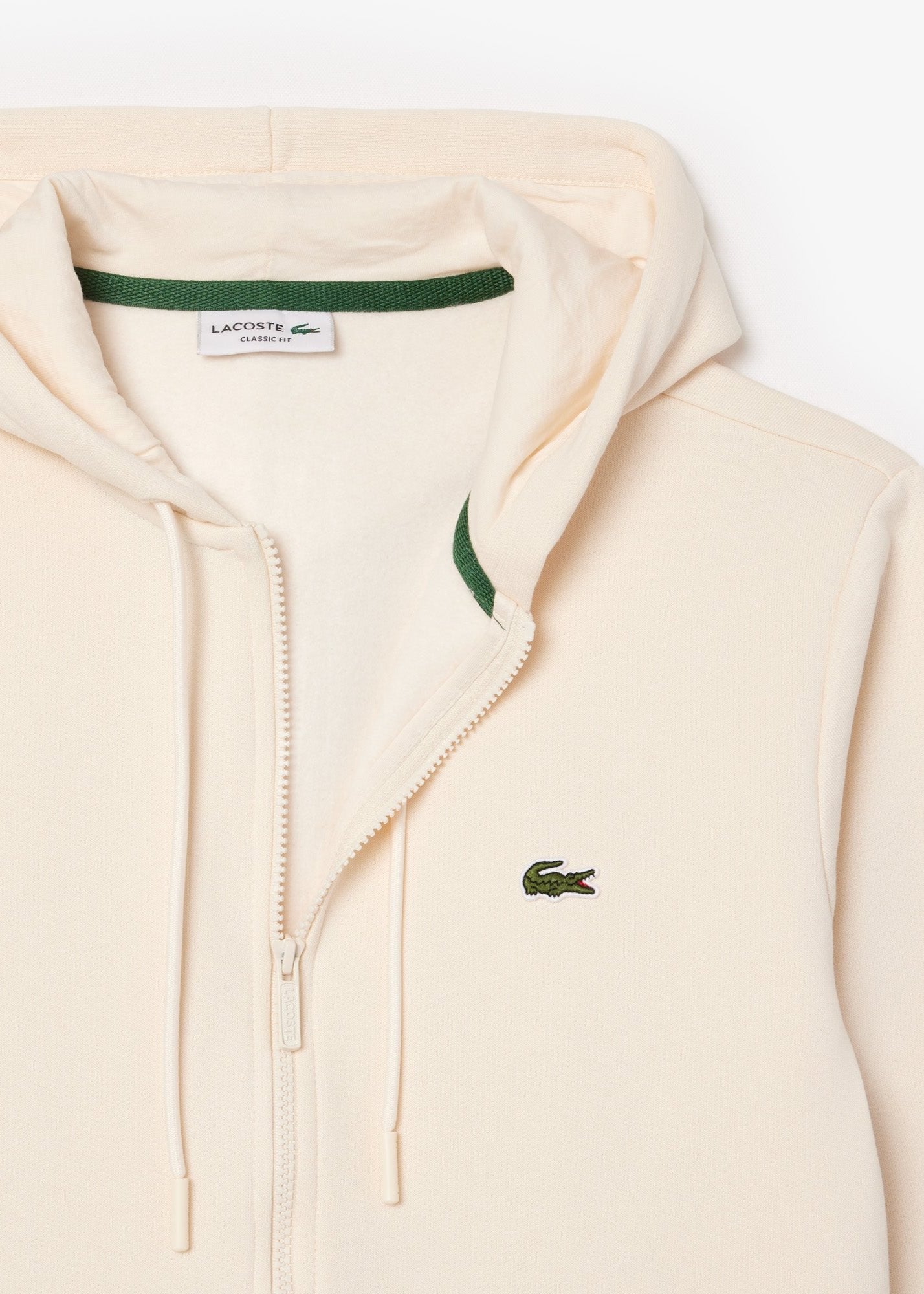 Sweat à capuche Lacoste beige pour homme | Georgespaul