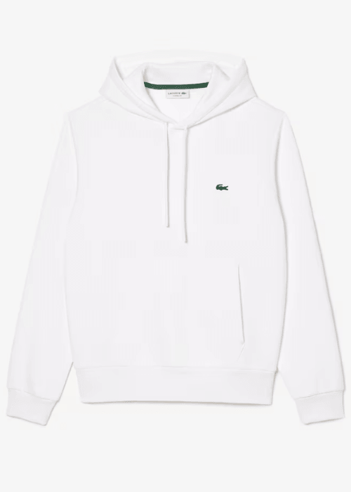 Sweat à capuche Lacoste blanc - Georgespaul