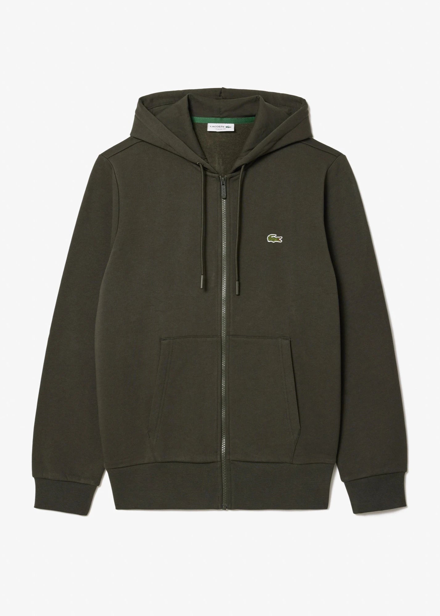 Sweat à capuche Lacoste kaki pour homme | Georgespaul