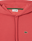 Sweat à capuche Lacoste rouge - Georgespaul