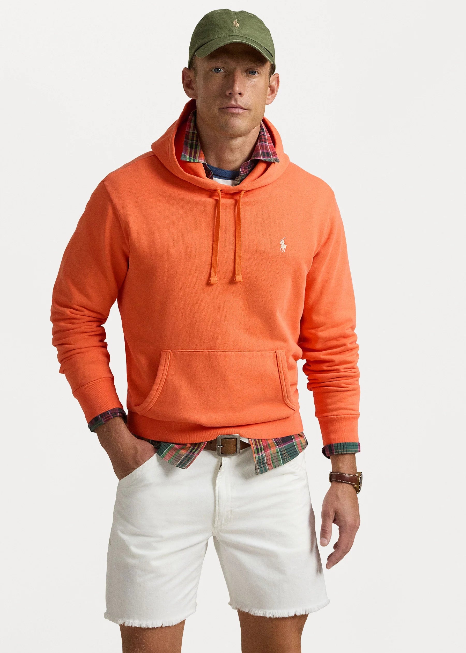 Sweat à capuche Ralph Lauren orange pour homme | Georgespaul 