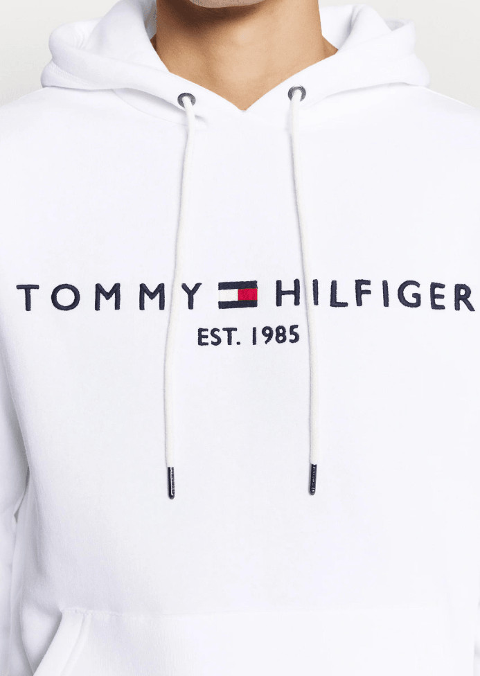 Sweat à capuche Tommy Hilfiger blanc - Georgespaul