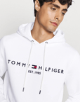 Sweat à capuche Tommy Hilfiger blanc - Georgespaul