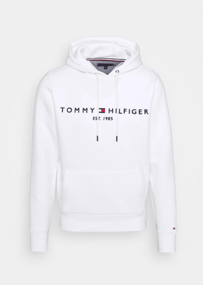 Sweat à capuche Tommy Hilfiger blanc - Georgespaul